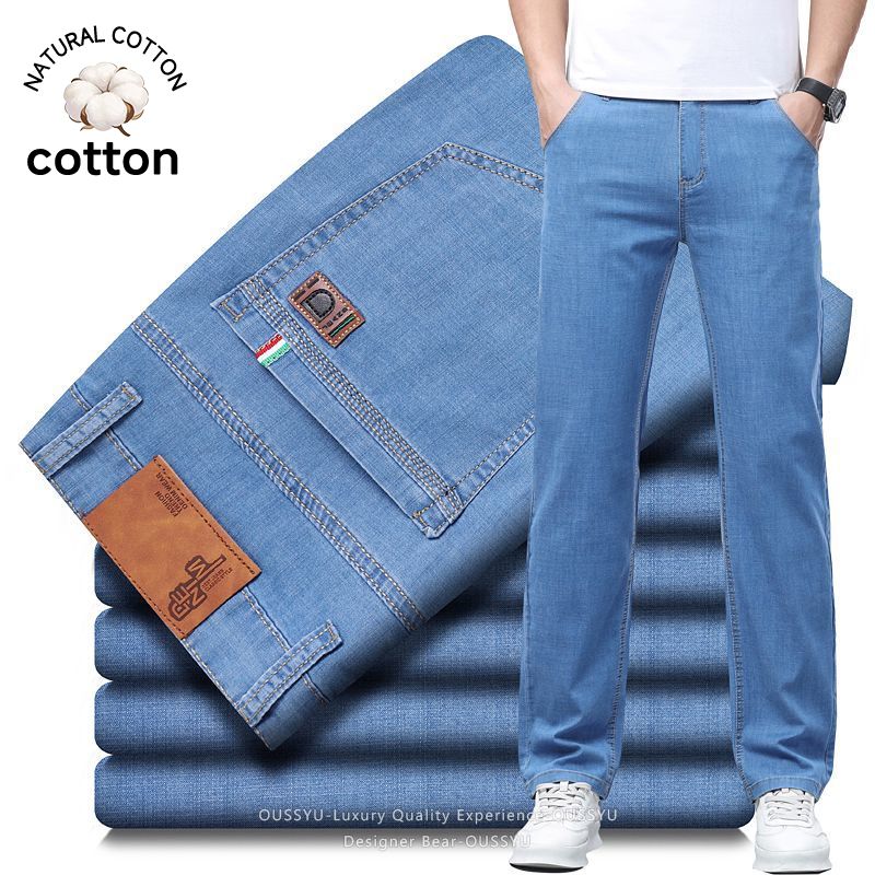 Levis Jeans 501 - بنطلون جينز رجالي صيفي رفيع من