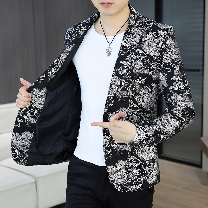 Korean Men Formal Wear - بليزر رجالي للأنشطة الخارجية، أنيق وعصري،