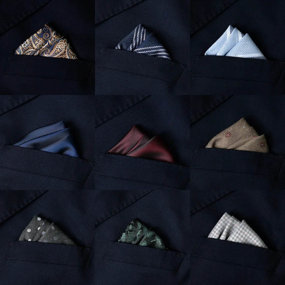 Pocket Square Set - 2 قطعة بدلة رجالية جيب منشفة