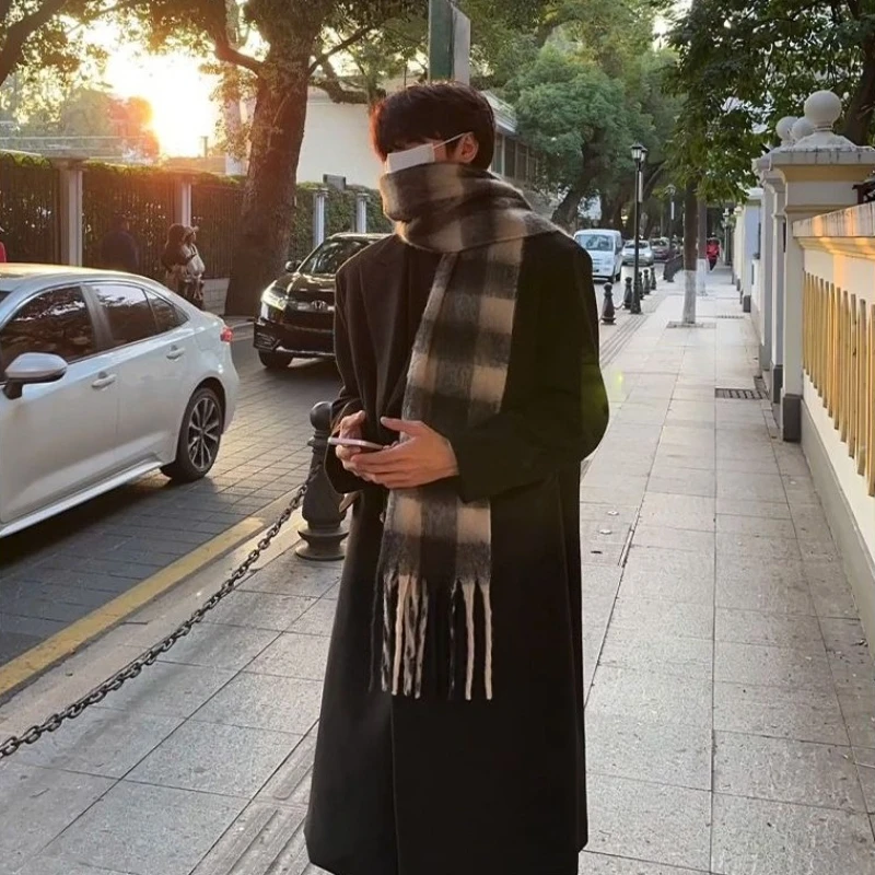 Men'S Formal Wear In Winter - معطف صوف للرجال مستوحى من الكوريا،