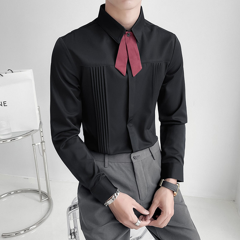 Korean Men Formal Wear - فاخر الرجال حفل زفاف قميص الكورية