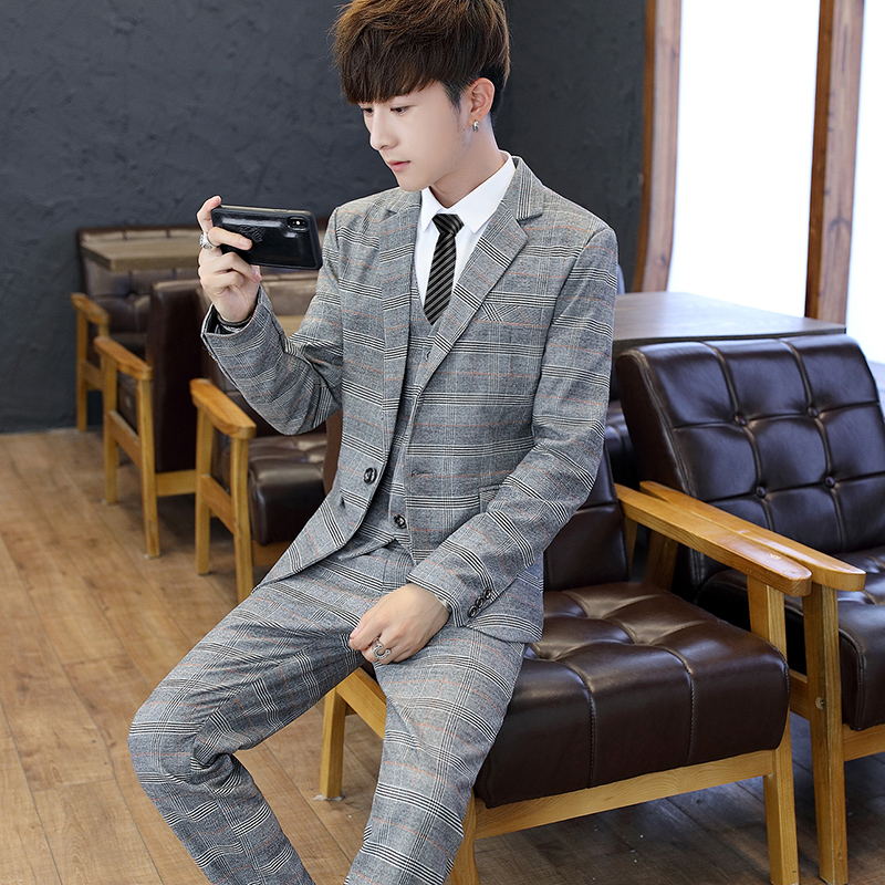 Korean Men Formal Wear - طقم بدلة رجالي ضيق (Slim Fit)