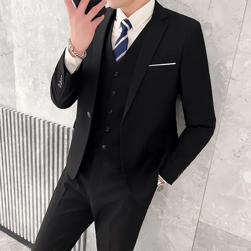 Korean Men Formal Wear - بدلة خارجية قابلة للتنفس (سترة +