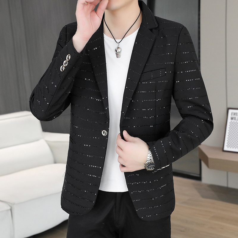 High End Men'S Formal Wear - بليزر رجالي جديد بتصميم ألماس لامع