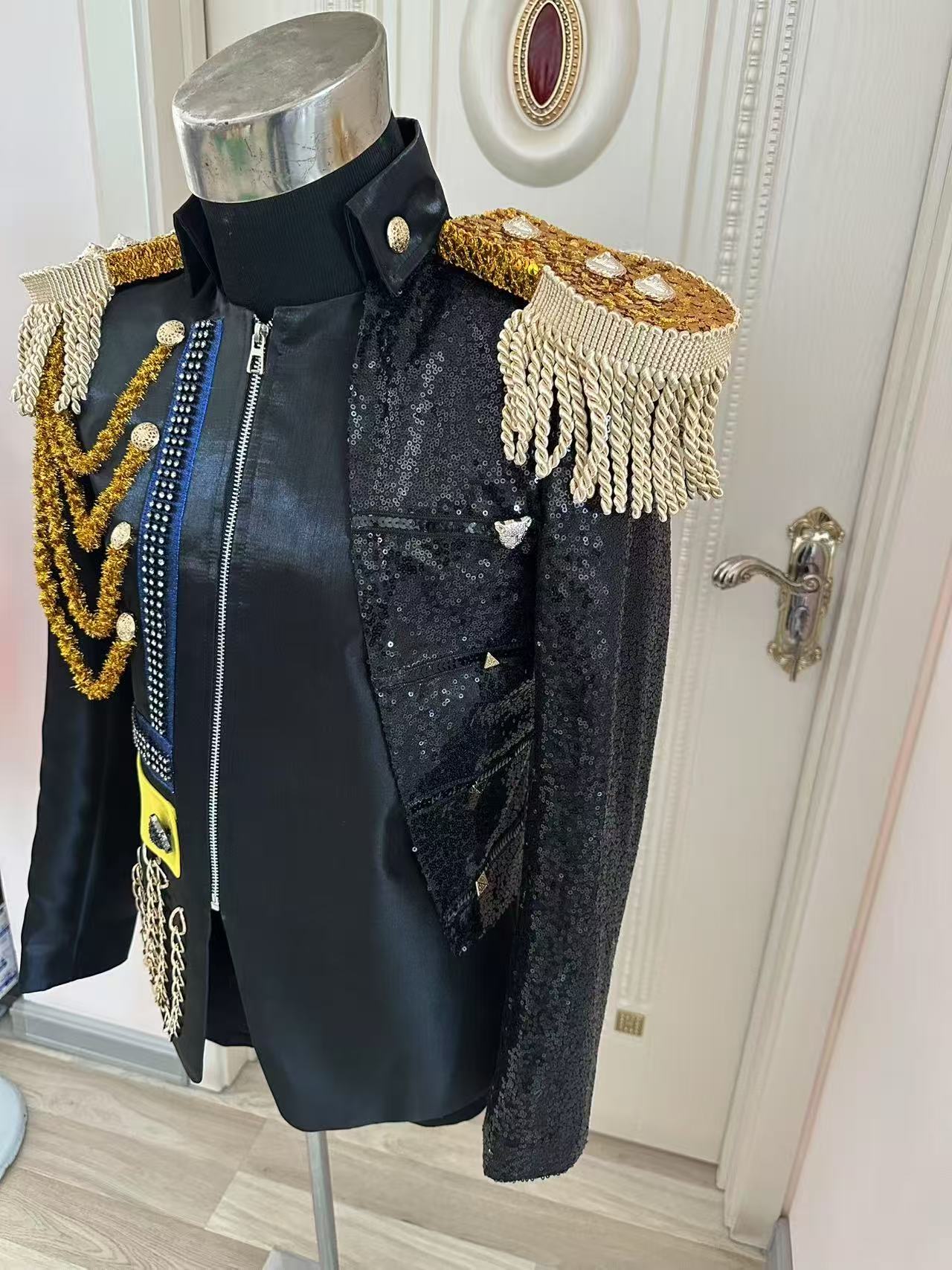 جديد الرجال شرابة سترة ملكية ح - مراجعة Men Formal Wear Dress وسعره