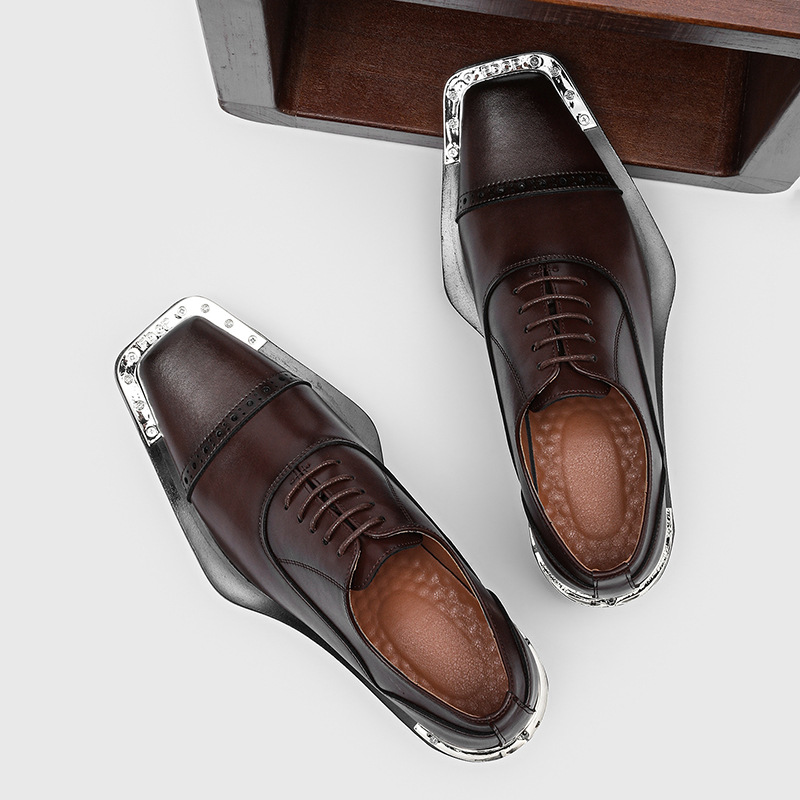 أحذية رجالية جلدية - طراز بريط - مراجعة Men Formal Wear Look وسعره