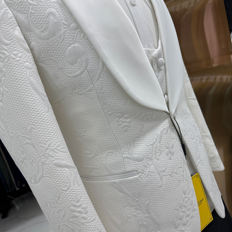 بدلة زفاف رجالية بيضاء من 3 قط - مراجعة Formal Wear For Men In Wedding وسعره