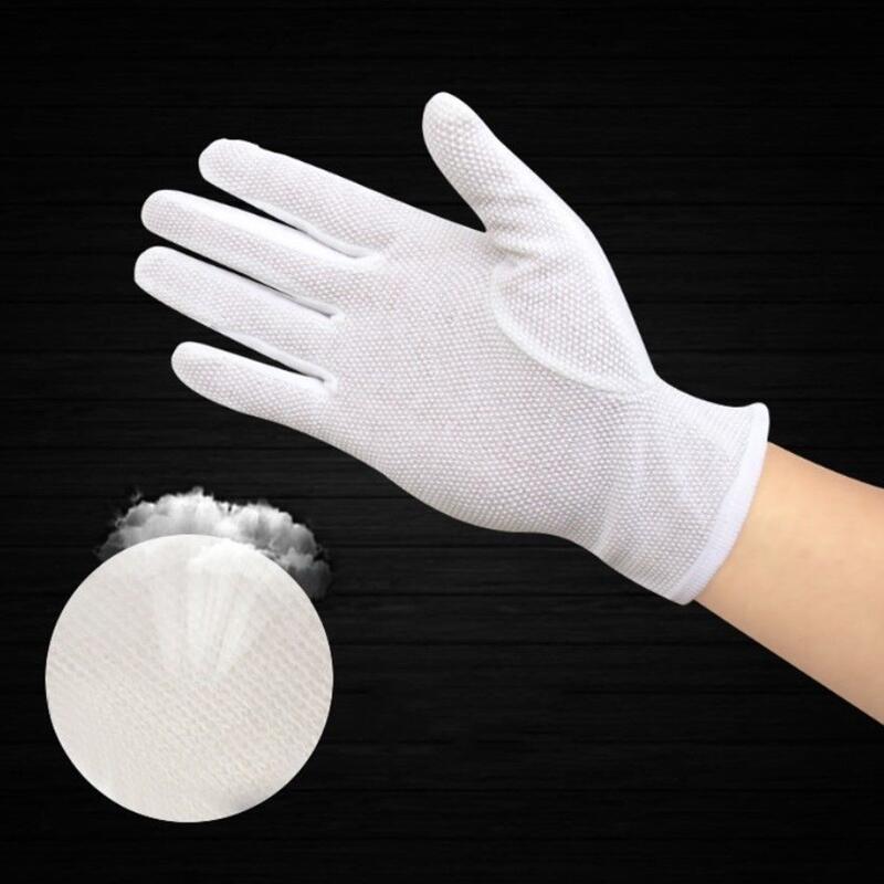 4 قطعة قفازات القطن الأبيض الر - مراجعة Formal Wear Gloves Men وسعره