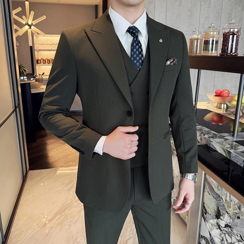 سليم صالح ثلاث قطع مجموعة الكو - مراجعة Korean Men Formal Wear وسعره