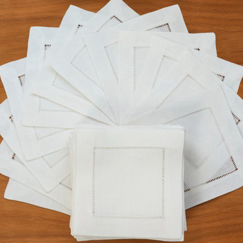 12 قطع كوكتيل منديل الأبيض همس - مراجعة Monogrammed Handkerchief وسعره