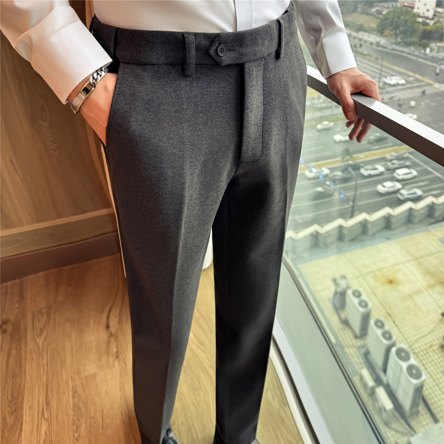 بنطلون رسمي مستقيم للرجال من م - مراجعة Men'S Formal Wear In Winter وسعره