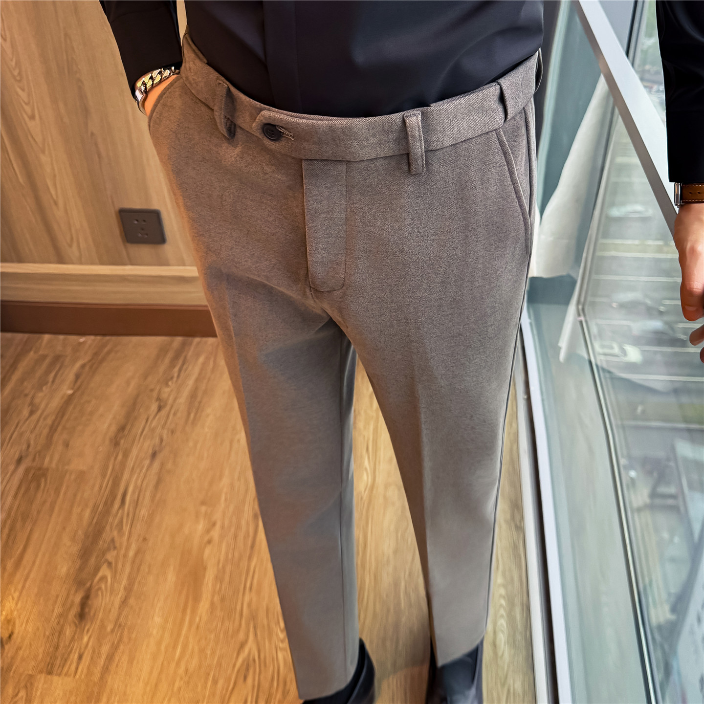 بنطلون رسمي مستقيم للرجال من م - مراجعة Men'S Formal Wear In Winter وسعره