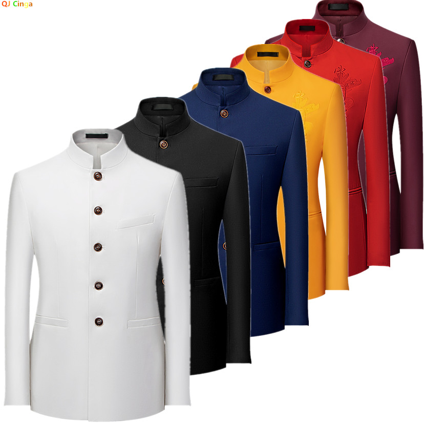 سترة رجالية طويلة الأكمام بالط - مراجعة Korean Men Formal Wear وسعره