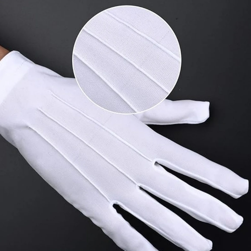 زوج واحد من القفازات القطنية ا - مراجعة Formal Wear Gloves Men وسعره