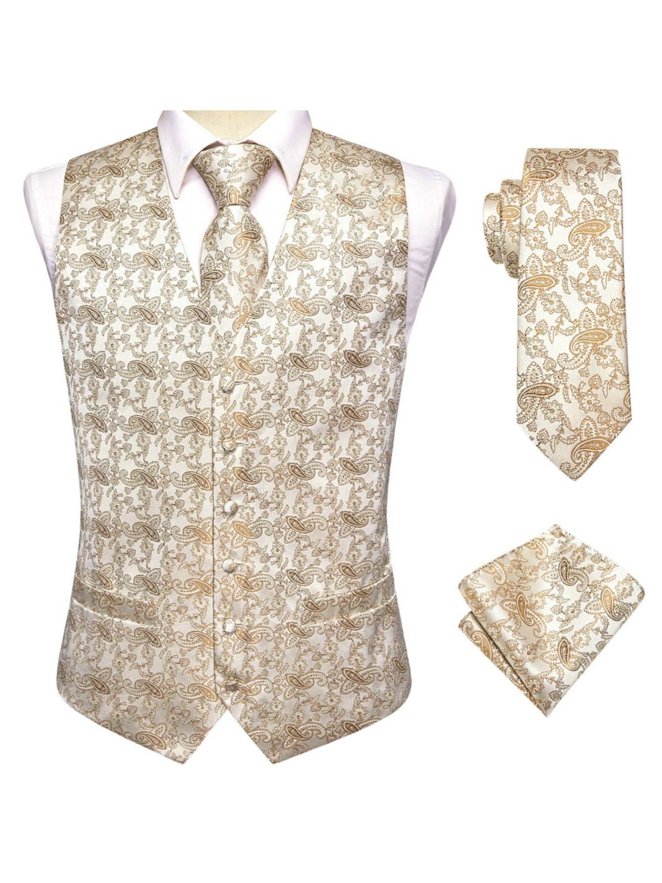 طقم بدلة رجالي من ثلاث قطع بلو - مراجعة Pocket Square Set وسعره