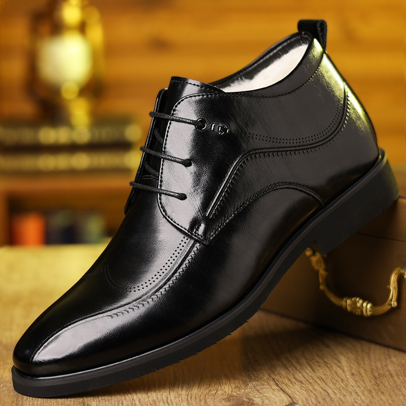 أحذية جلدية شتوية للرجال مخملي - مراجعة Men'S Formal Wear In Winter وسعره
