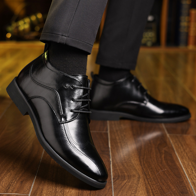 أحذية جلدية شتوية للرجال مخملي - مراجعة Men'S Formal Wear In Winter وسعره